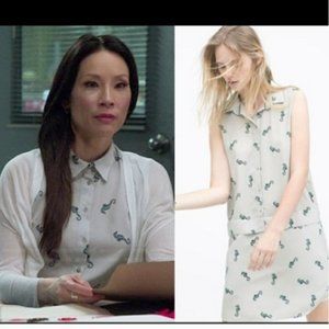NWT ZARA SEAHORSE SLEEVELESS SHIFT DRESS